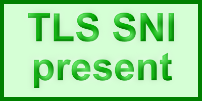 TLS SNI: present